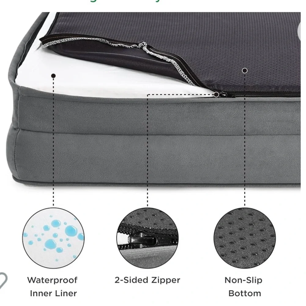 Bedsure Orthopedic Dog Bed for Large Dogs -
